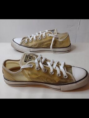 CONVERSE ALL STAR LOW TOP SEE THROUGH MEN 6 WOMEN 8 SNEAKERS